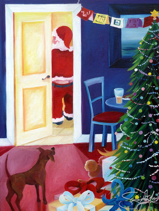 Santa has to go too! - Card