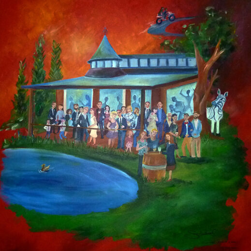 Amanda & Zoe's Wedding - Live Commission