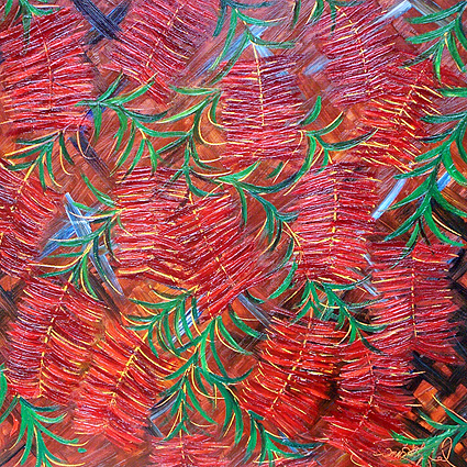 Red Bottle Brush Tree
